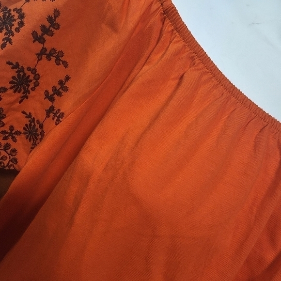 𝅺WOMENS H&M Orange & Black Cropped Top - Picture 10 of 13